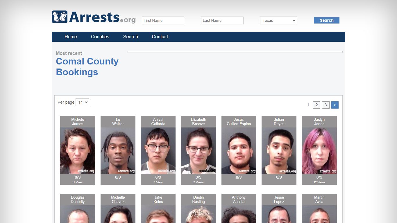 Comal County Arrests and Inmate Search